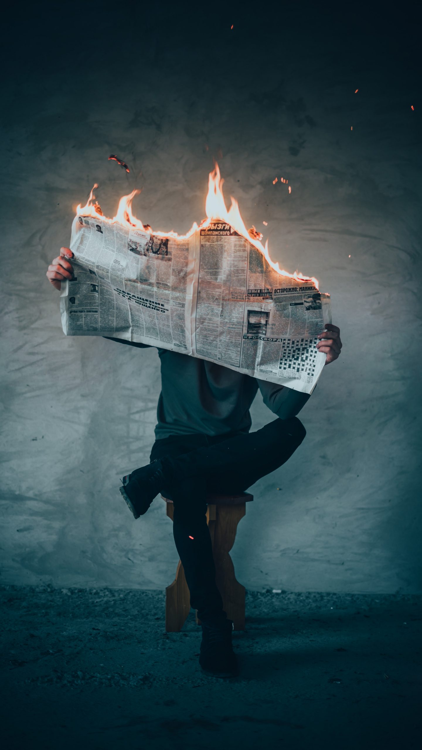 Burning News | © Elijah O'Donnell 