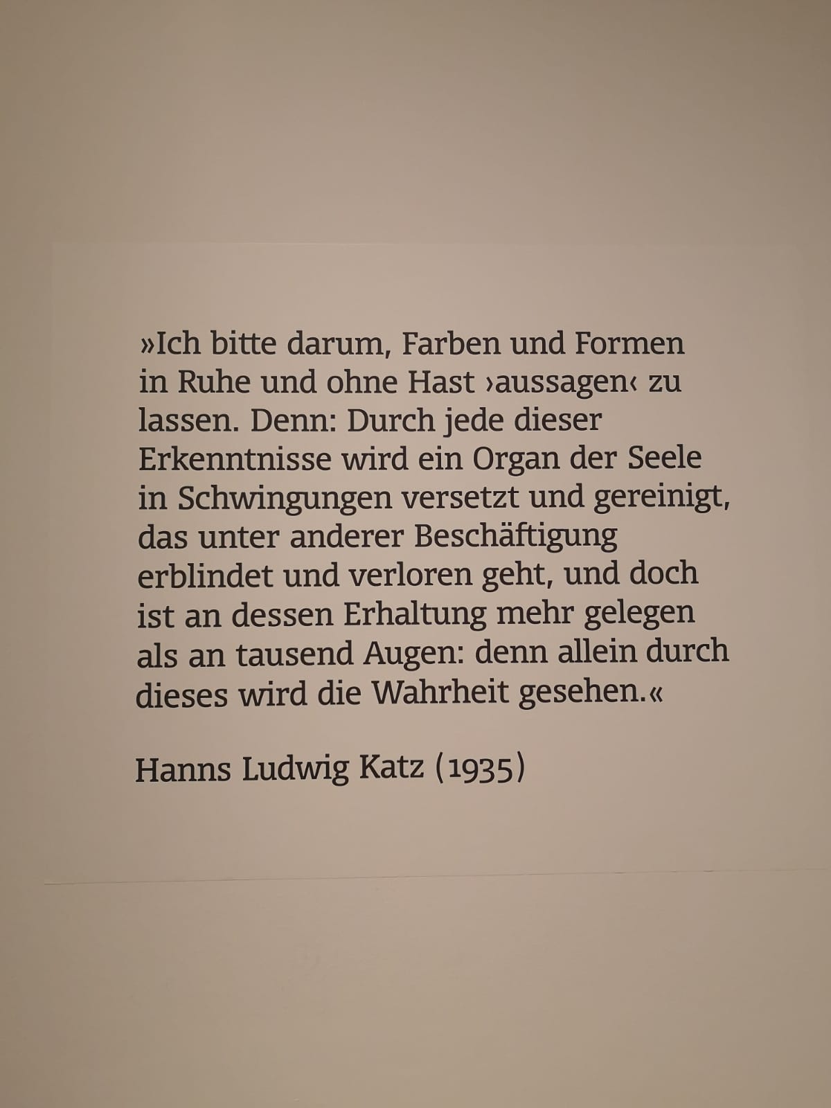 Hanns Ludwig Katz (1935): Ich bitte darum...