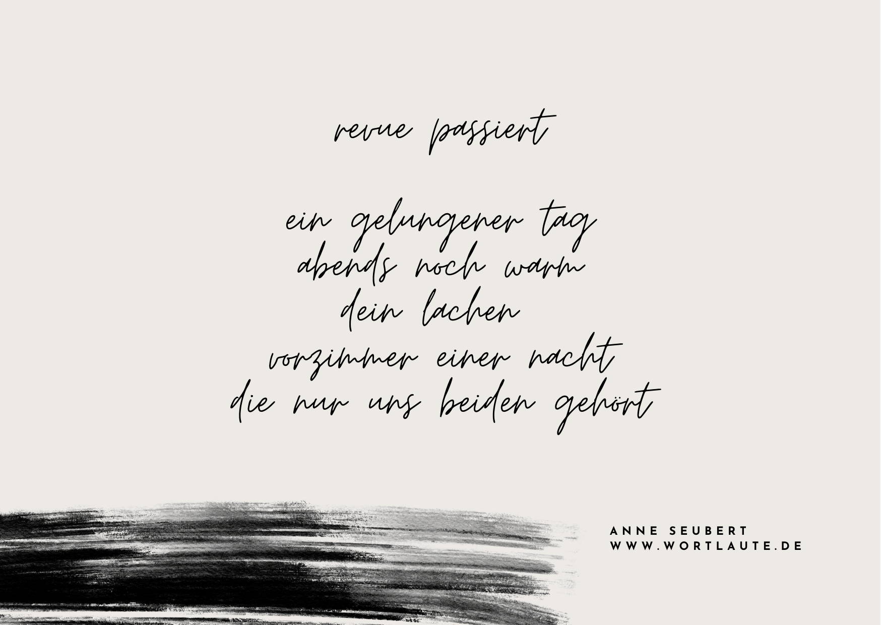 revue passieren lassen – Wortlaute